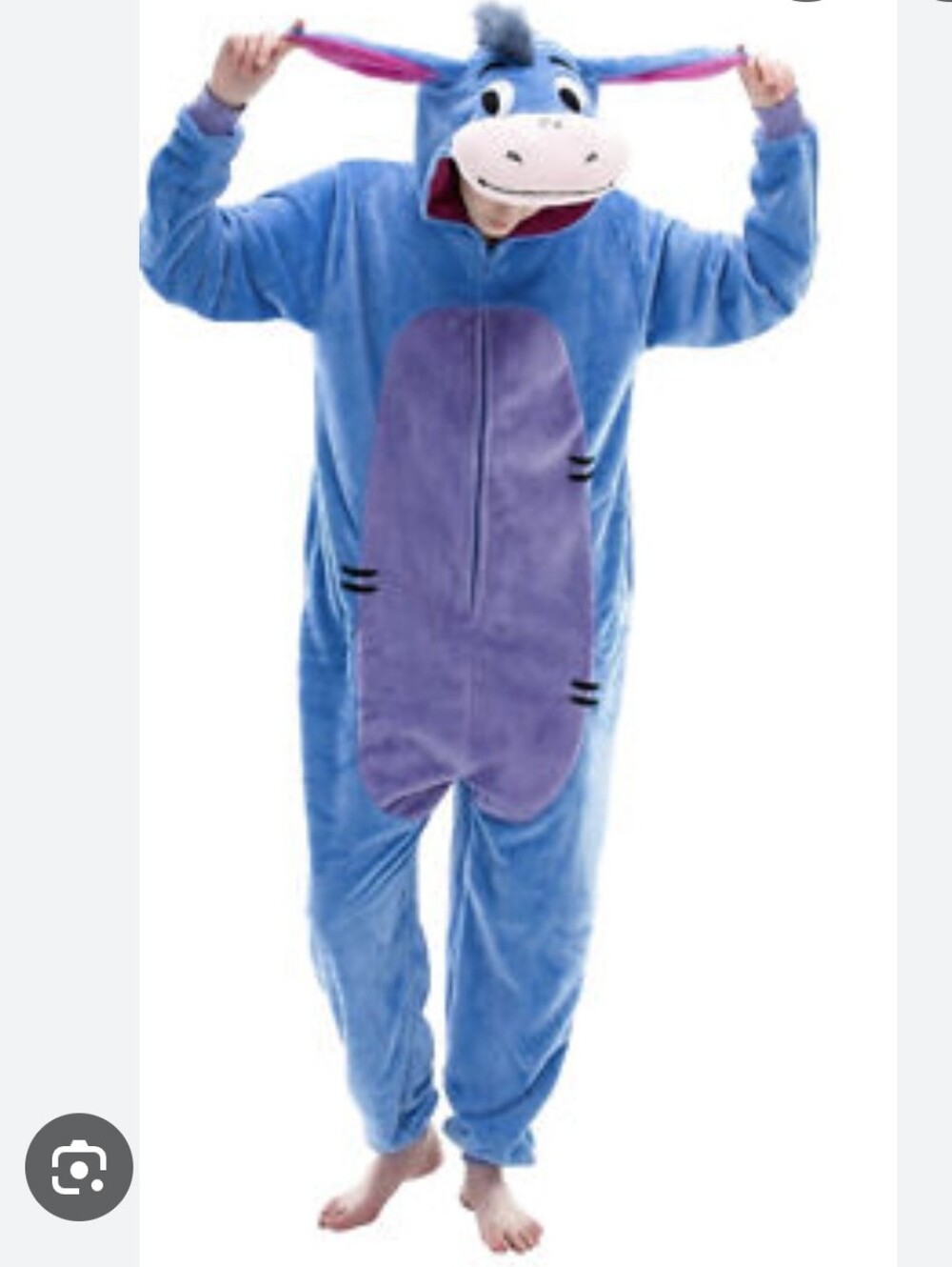 Eeyore Plush One-Piece Adult Halloween Costume Disney